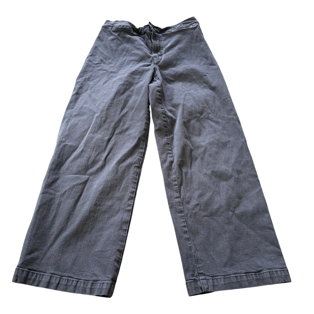 Madewell‎ Emmett Wide Leg Crop Pants Women's Size 28 Gray High Rise Casual